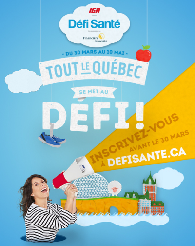 Plus que quelques jours pour s'inscrire au <em>Défi Santé</em> 2017